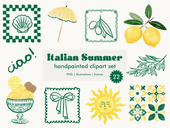 Italian Summer Mediterranean Clipart Set: A Designer's Guide