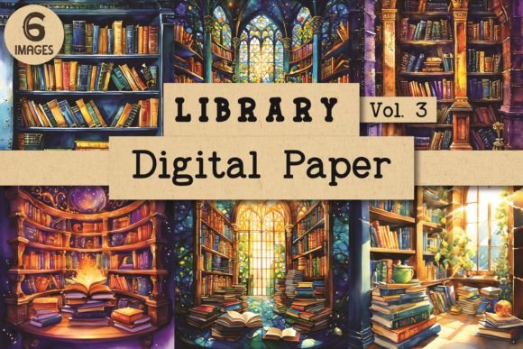 Library Digital Paper Bundle Vol. 3: Elevating Your Visual Design