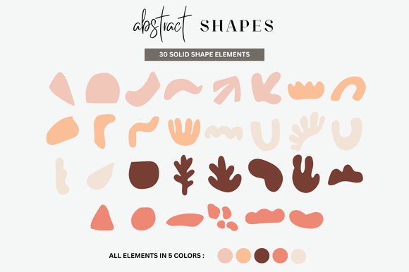 Organic Abstract Shapes: Elevate Your Design Projects