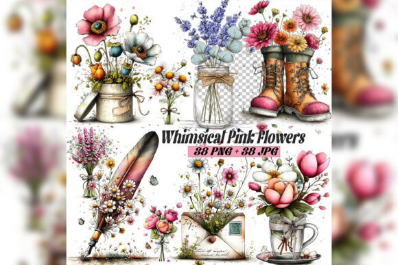 Whimsical Pink Spring Floral Set: A Designer's Guide